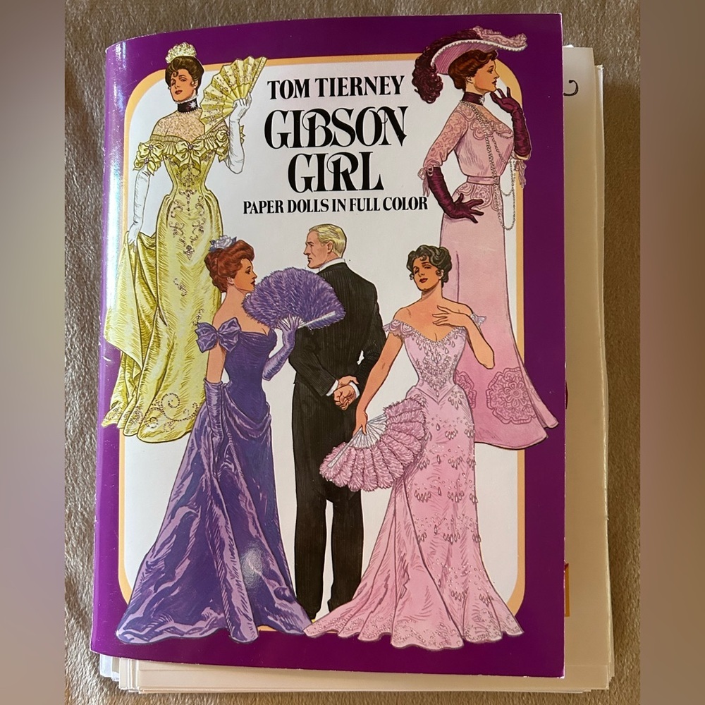 Gibson Girl Paper Dolls Tom Tierney Beautiful Victorian Fashion History 1985